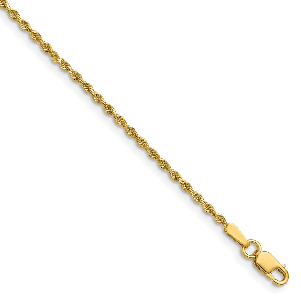 14k 1.50mm D/C Rope with Lobster Clasp Chain