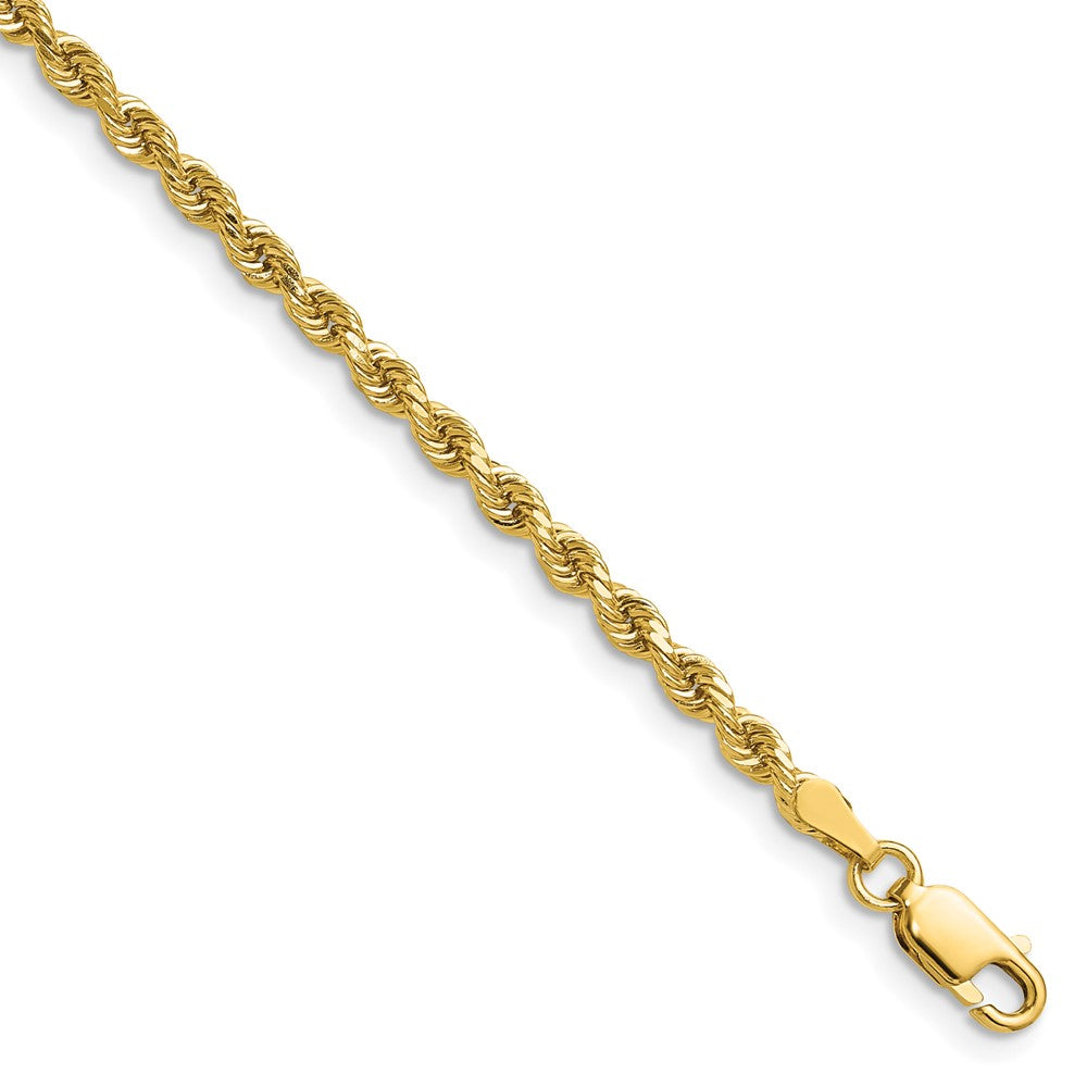 14k 2.75mm D/C Rope with Lobster Clasp Chain