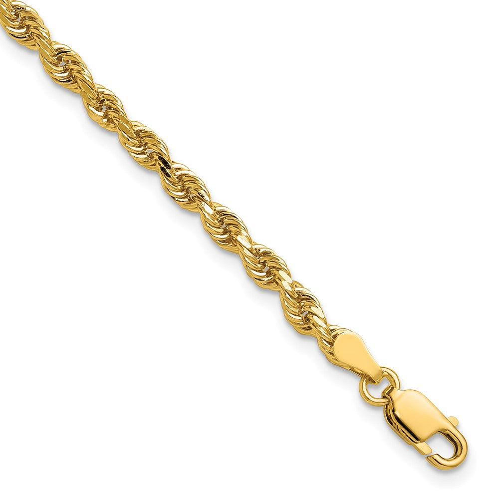 14k 3.25mm D/C Rope with Lobster Clasp Chain