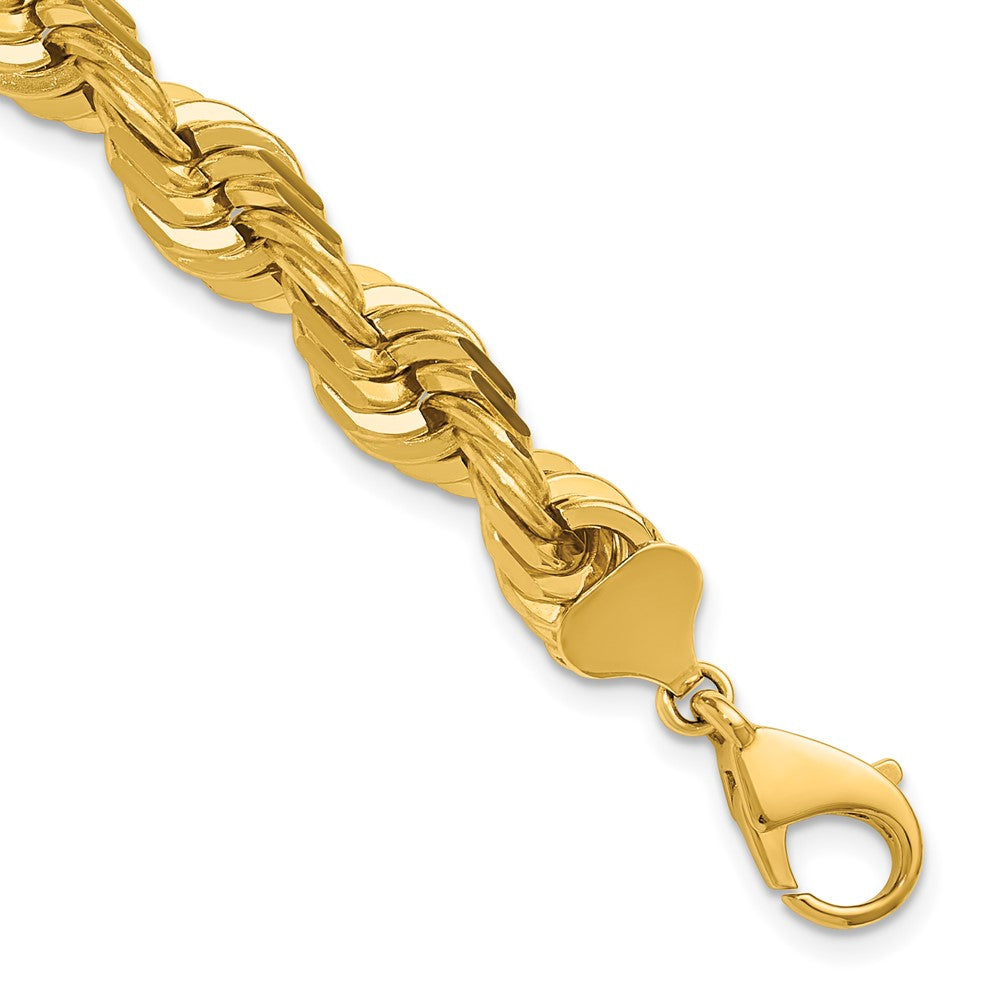 14K 10mm D/C Rope with Fancy Lobster Clasp Chain