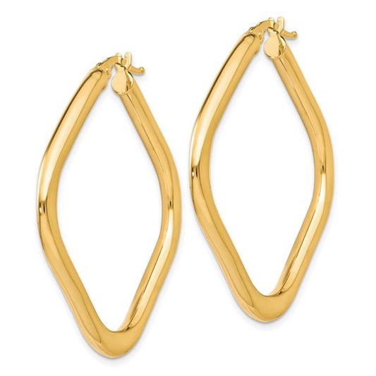 Leslie's 10K Polished Square Hoop Earrings