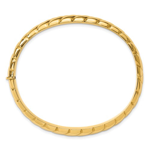 Herco 14K Polished Braided Design Bangle
