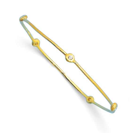 Herco 14K Diamond Slip-on Bangle