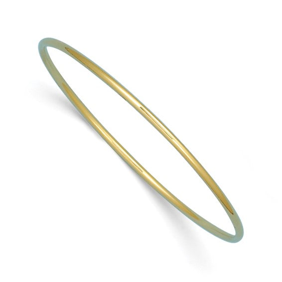 Herco 14K Polished 2mm Slip-on Bangle