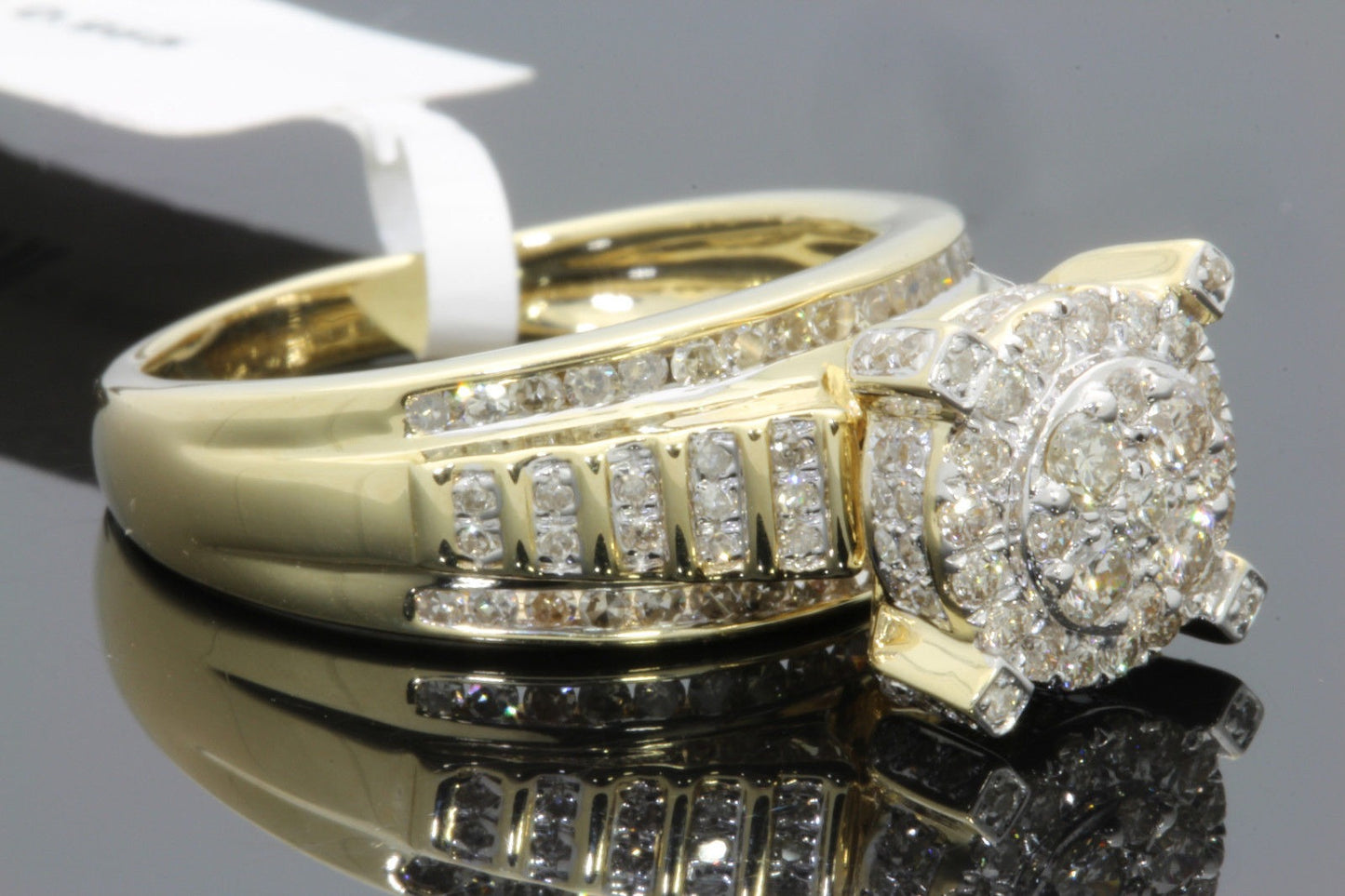 10K YELLOW GOLD 1 CARAT WOMEN REAL DIAMOND ENGAGEMENT RING WEDDING BRIDAL RING