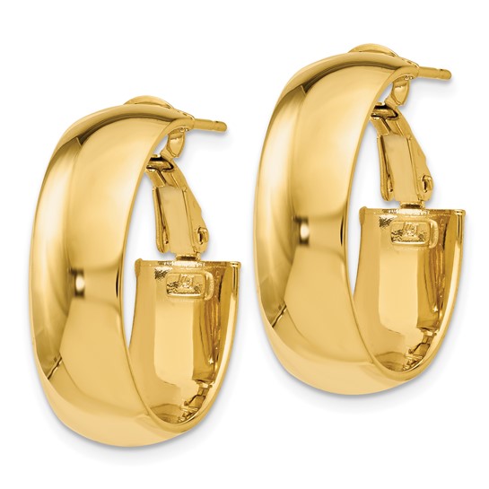 Leslie's 14K Polished Hoop Earrings