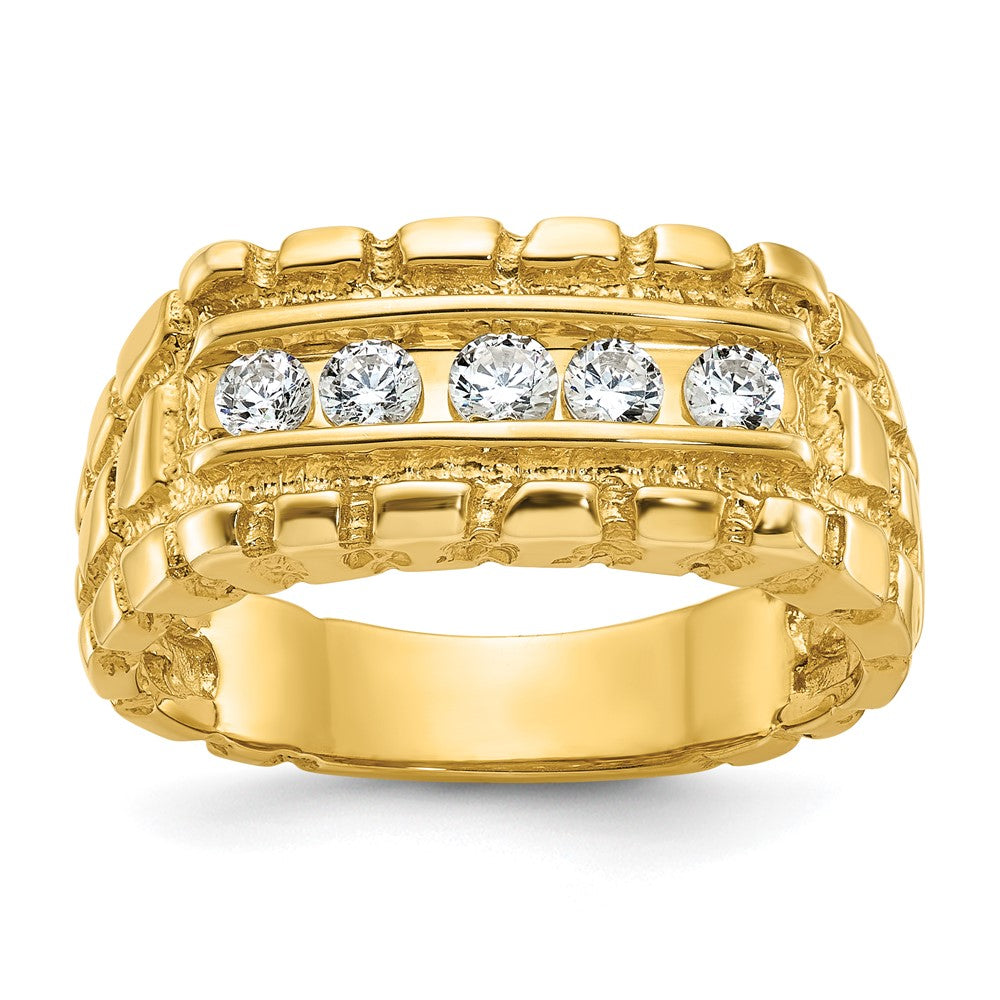 14k IBGoodman Men's Diamond Nugget Ring Mounting
