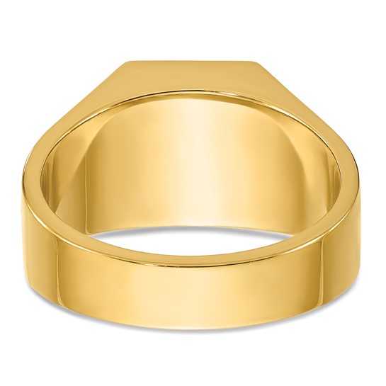 14k IBGoodman Men's Polished Complete Lab Grown Diamond Ring