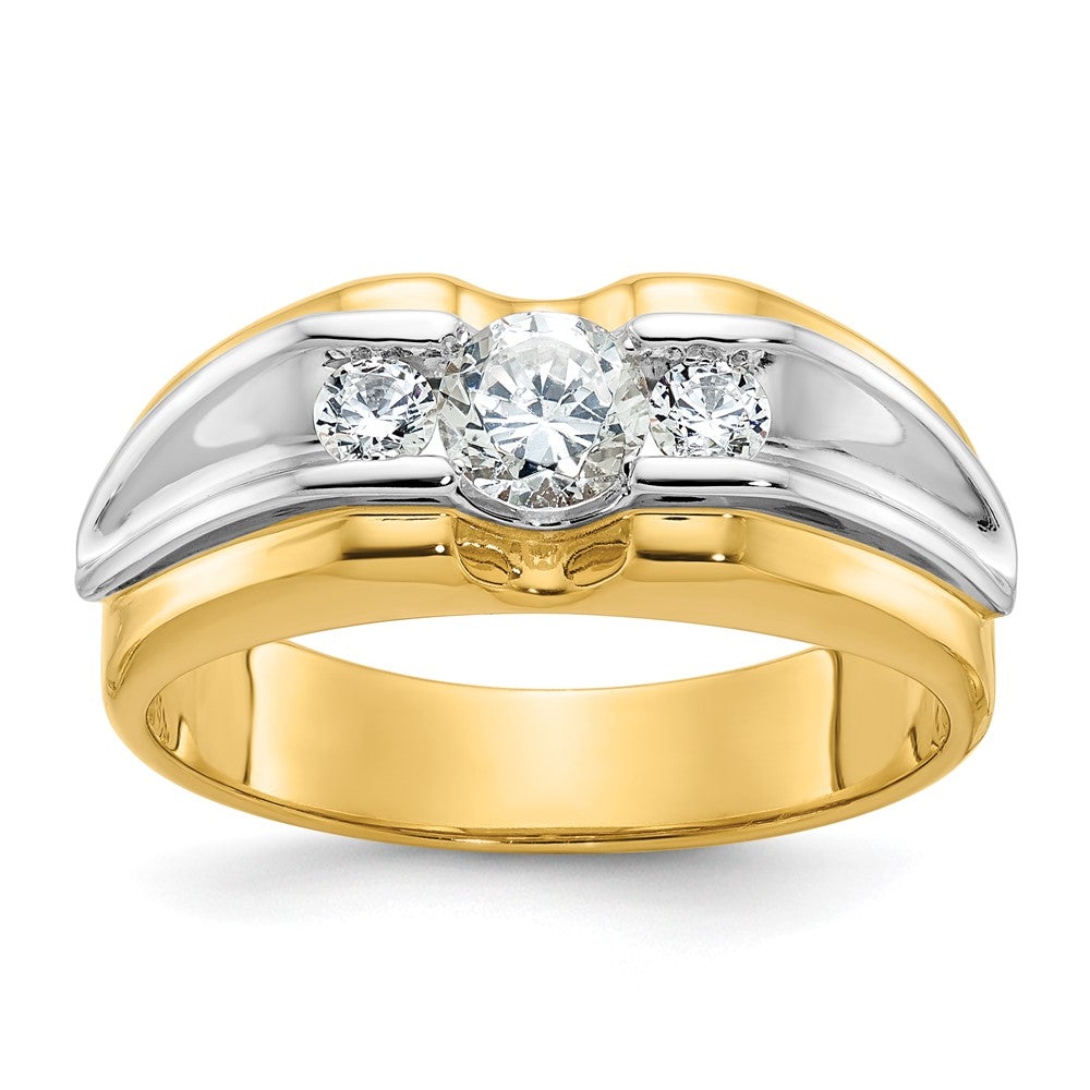 14k Two-tone IBGoodman Men's Diamond Ring Mounting