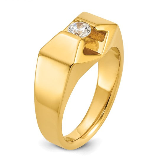 14k IBGoodman Men's 1/3 carat Diamond Complete Ring
