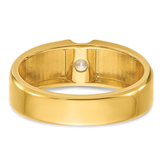 14k IBGoodman Men's 1/4 carat Diamond Complete Ring