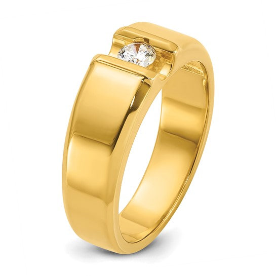 14k IBGoodman Men's 1/4 carat Diamond Complete Ring
