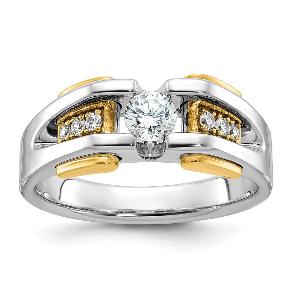 14k Two-tone IBGoodman Men's Diamond Ring Mounting