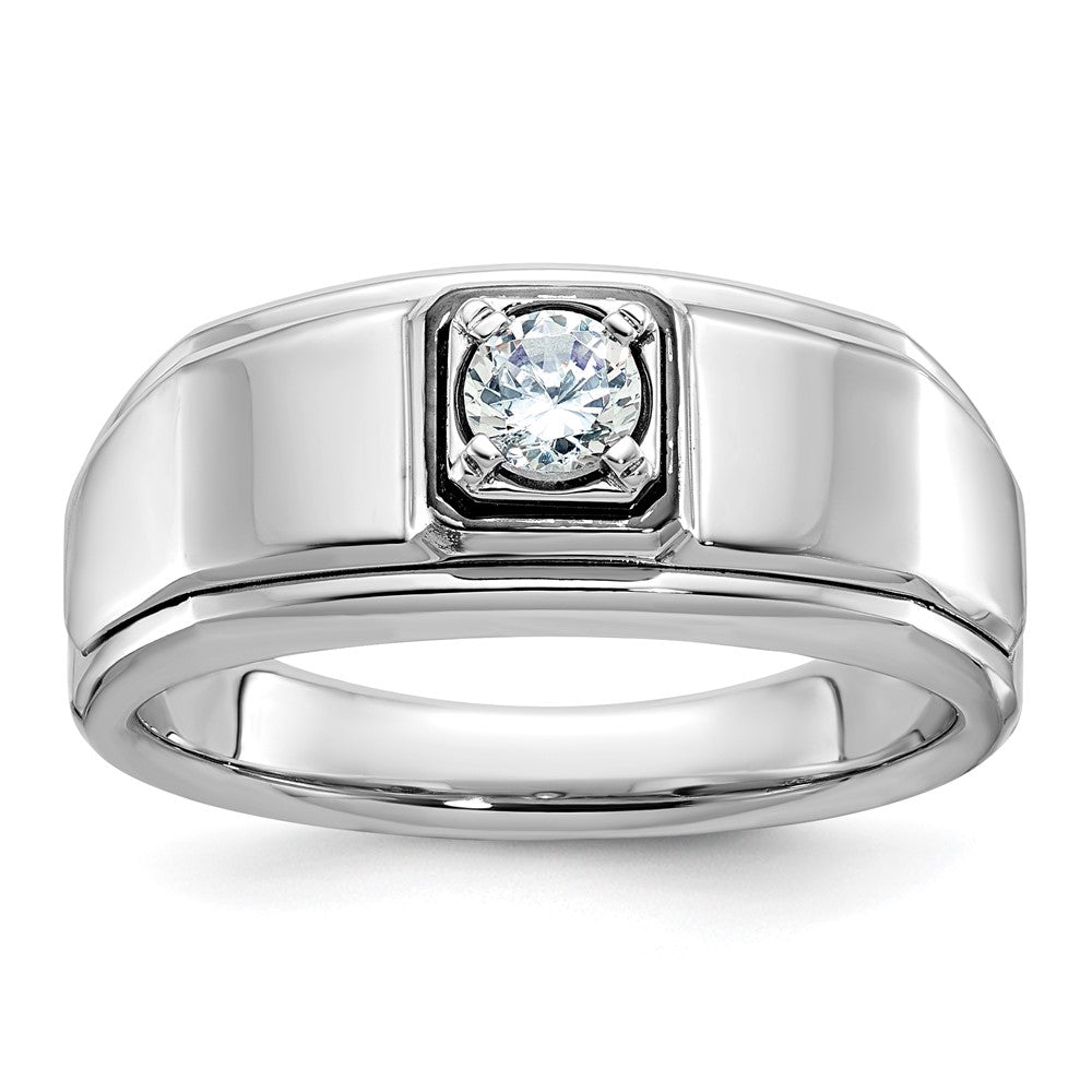 14k White Gold IBGoodman Men's Diamond Ring Mounting