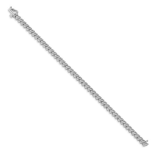 14k White Gold Diamond Bracelet
