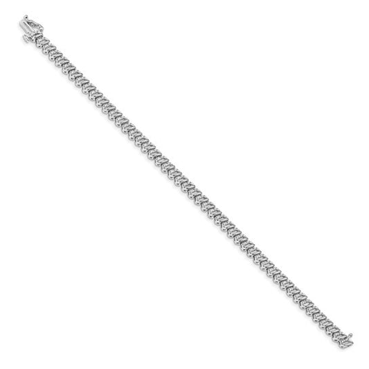 14k White Gold Diamond Bracelet