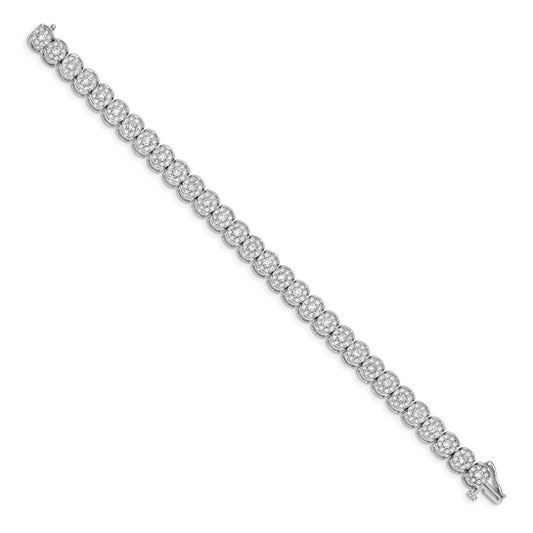 14k White Gold Diamond Bracelet