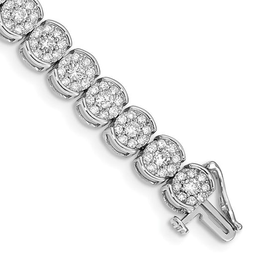 14k White Gold Diamond Bracelet
