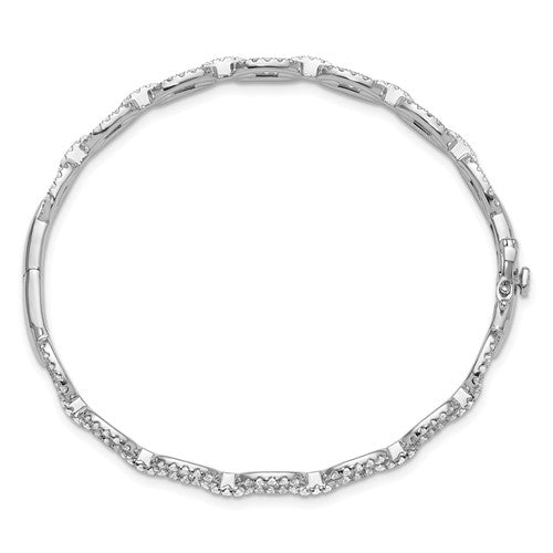 14KW True Origin Lab Grown Diamond VS/SI DEF Bangle Link Bracelet