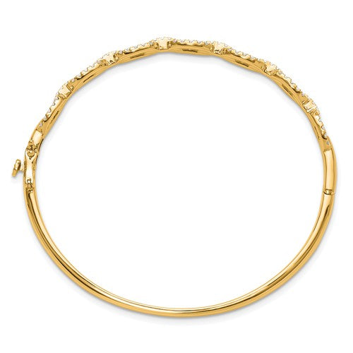 14K True Origin Lab Grown Diamond VS/SI DEF Bangle Link Bracelet