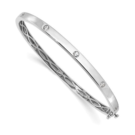 14KW True Origin Lab Grown Diamond VS/SI DEF Bangle Bracelet