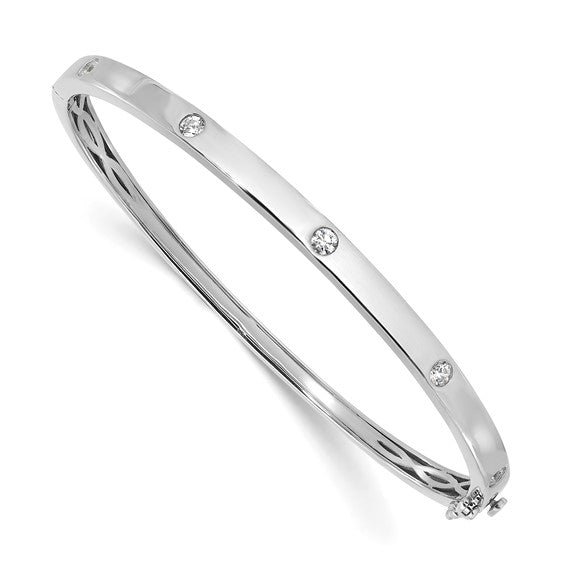 14KW True Origin Lab Grown Diamond VS/SI DEF Bangle Bracelet