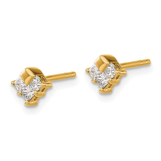 14k Diamond Earrings