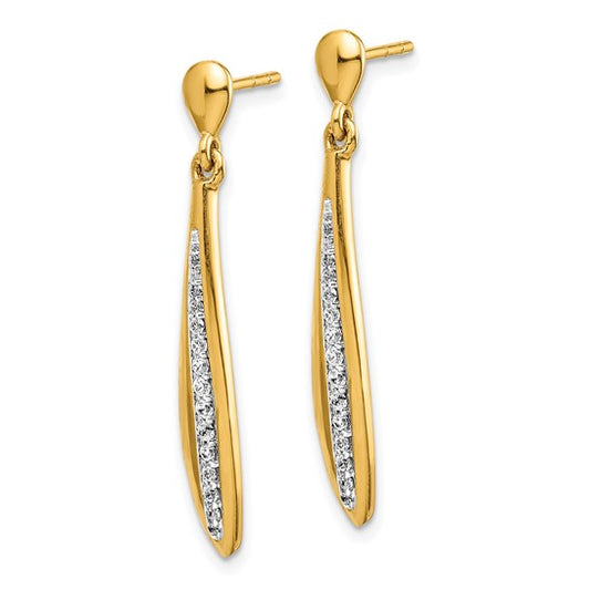 14k Diamond Post Earrings