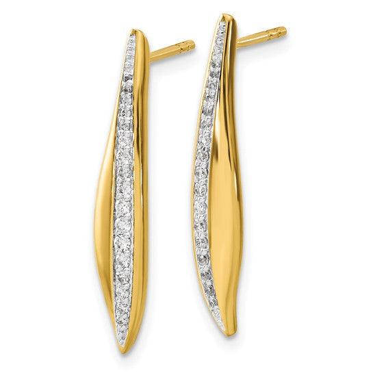 14k Diamond Post Earrings