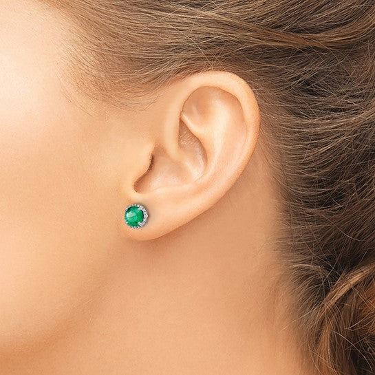 Diamond & Gemstone Post Earrings
