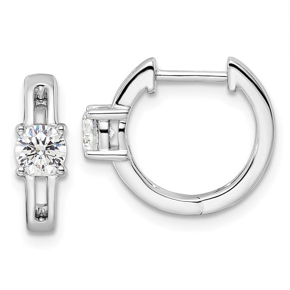 14KW True Origin Lab Grown Diamond VS/SI DEF Hinged Hoops