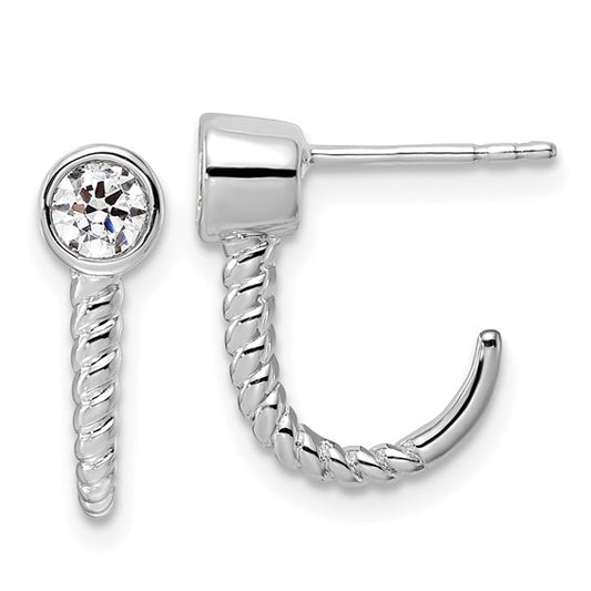 14KW True Origin Lab Grown Diamond VS/SI DEF J Hoops