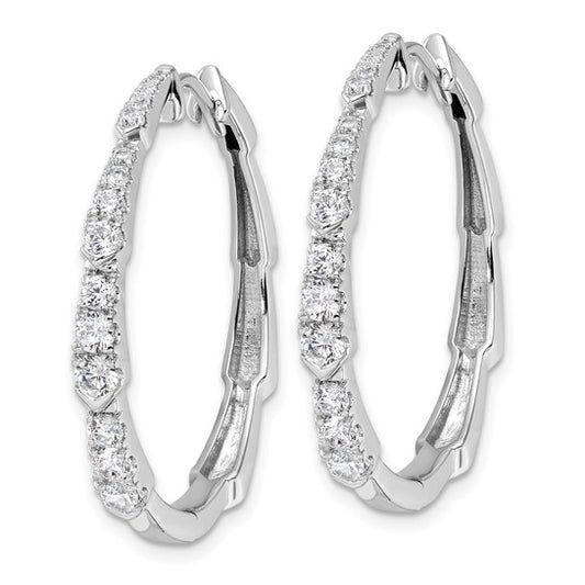 14Kw True Origin Lab Grown Diamond VS/SI DEF Hoop Earrings