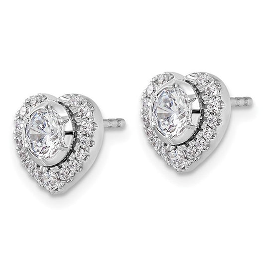 14Kw True Origin Lab Grown Diamond VS/SI DEF Heart Earrings