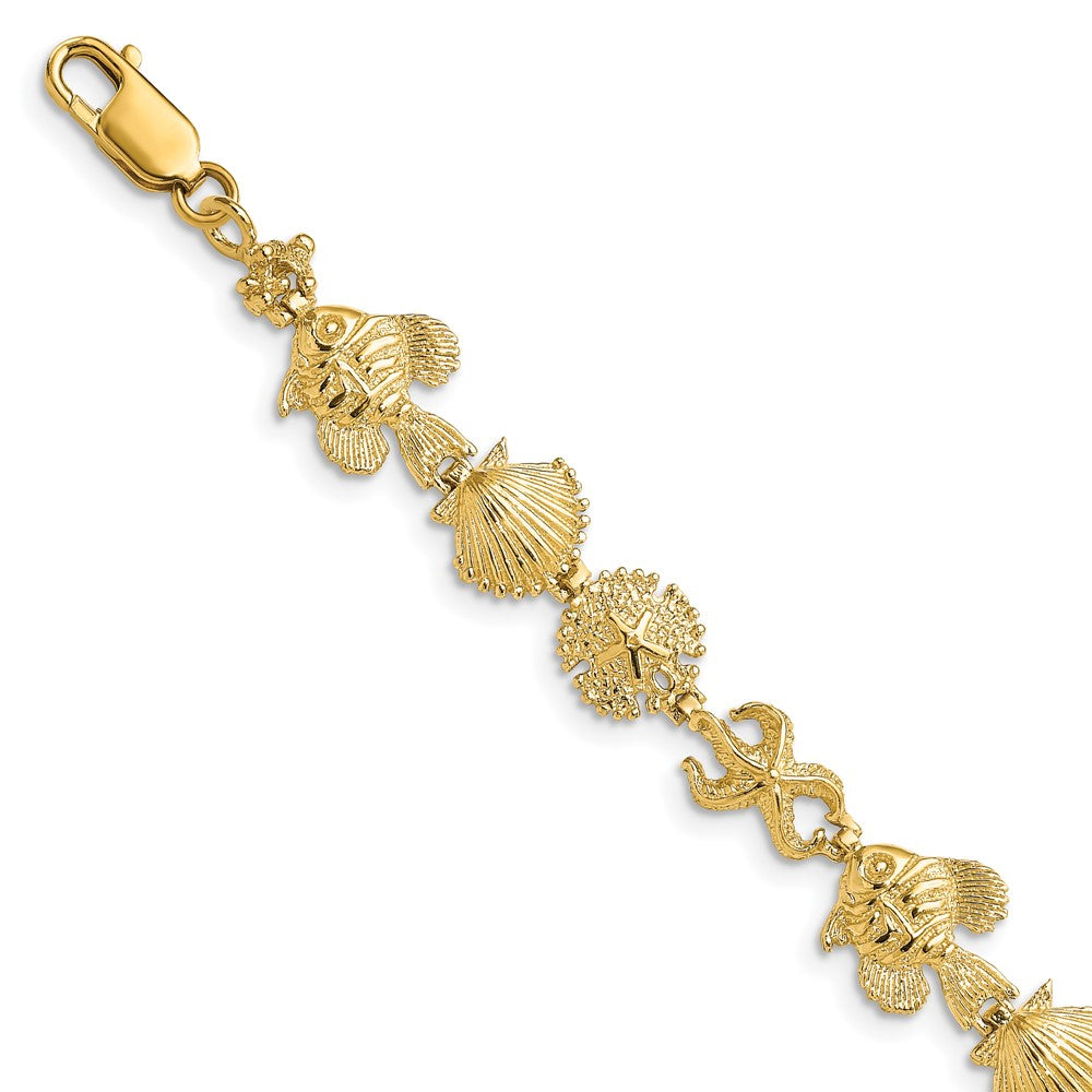 14k Sea Life Bracelet