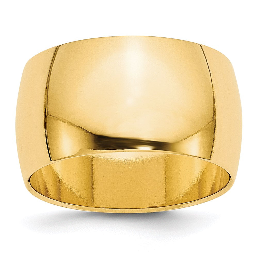 14KY 12mm Half Round Band Size 13.5