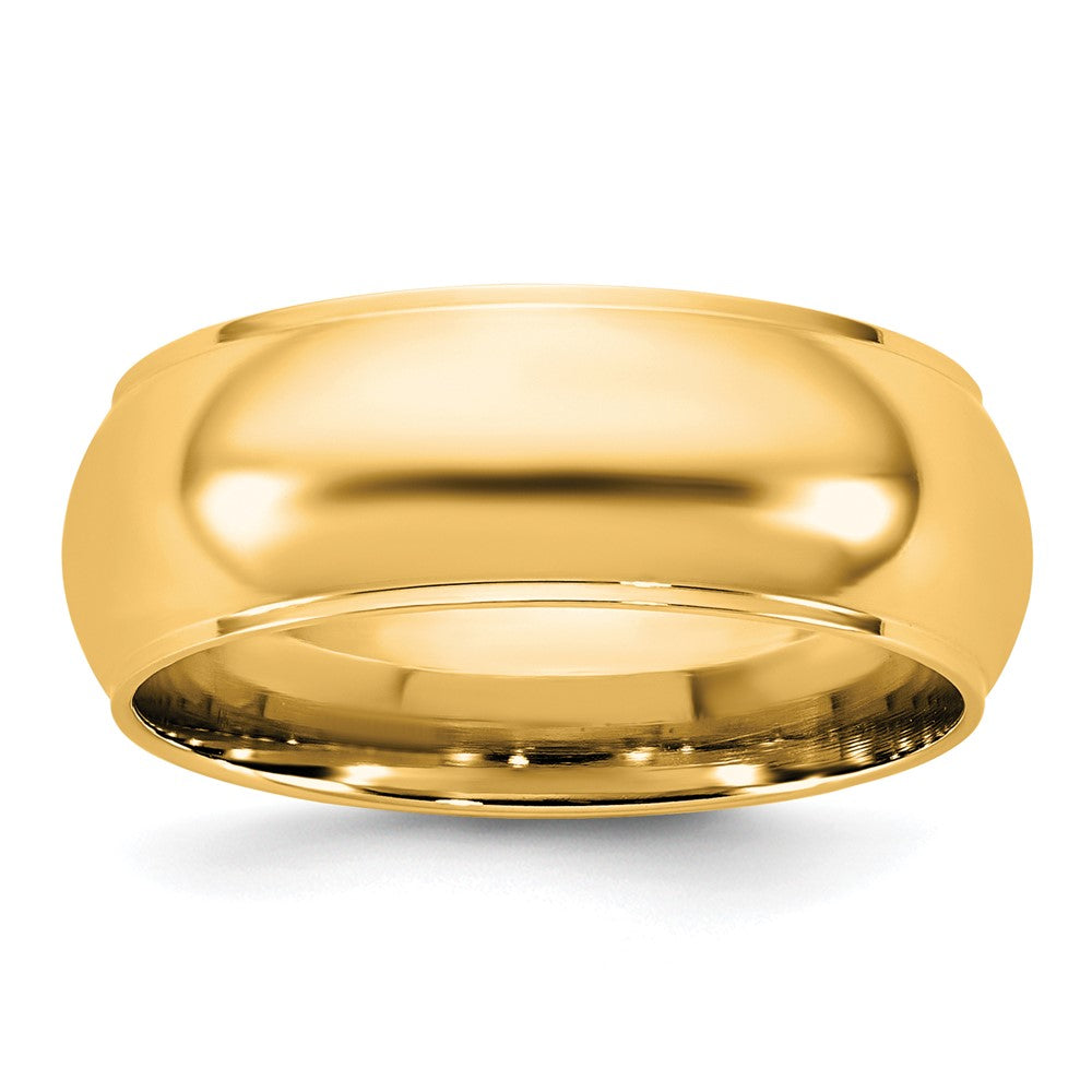 14KY 7mm Half Round with Edge Band Size 11.5