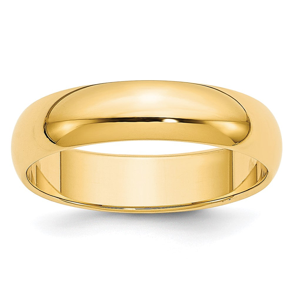 14KY 4.5mm LTW Half Round Band Size 12.5