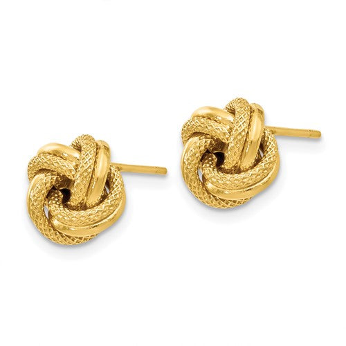 Leslie's 14K Polished D/C Love Knot Post Earrings