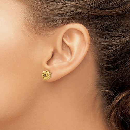Leslie's 14K Polished D/C Love Knot Post Earrings