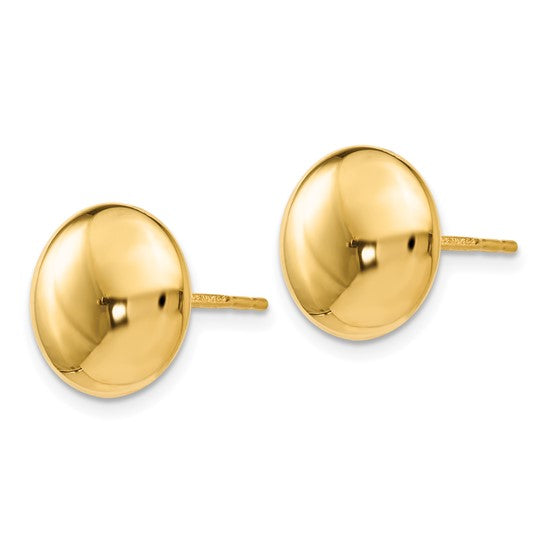 Leslie's 14K Polished Button Post Earrings