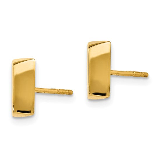 Leslie's 14K Polished Fancy Post Earrings