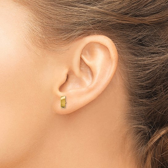 Leslie's 14K Polished Fancy Post Earrings