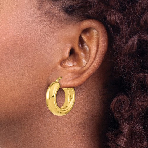 Leslie's 14k Polished Hoop Earrings