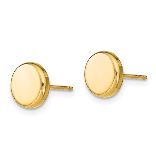 Leslie's 14k Polished Button Post Earrings