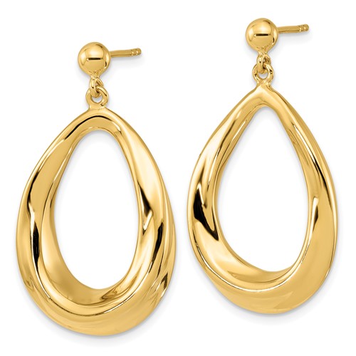 Leslie's 14k Polished Post Dangle Earrings