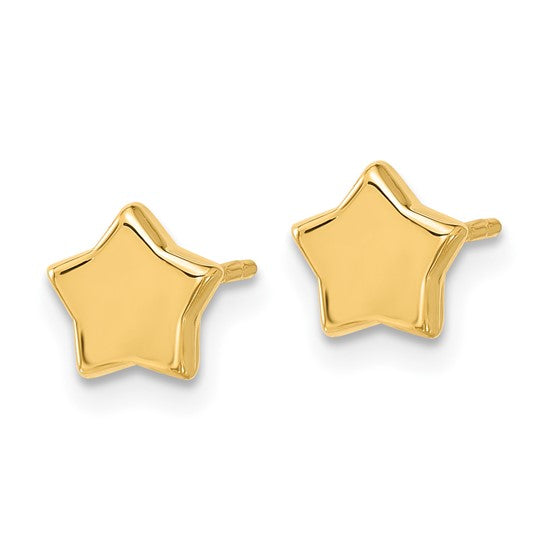 Leslie's 14K Polished Stars Post Earrings
