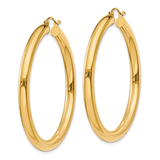 Leslie's 14k Polished 4mm Polished Hoop Earrings