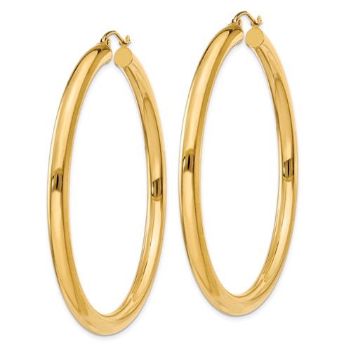 Leslie's 14k Polished 4mm Polished Hoop Earrings