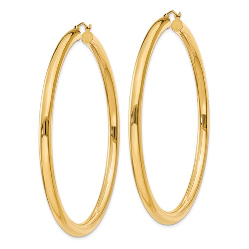 Leslie's 14k Polished 4mm Polished Hoop Earrings